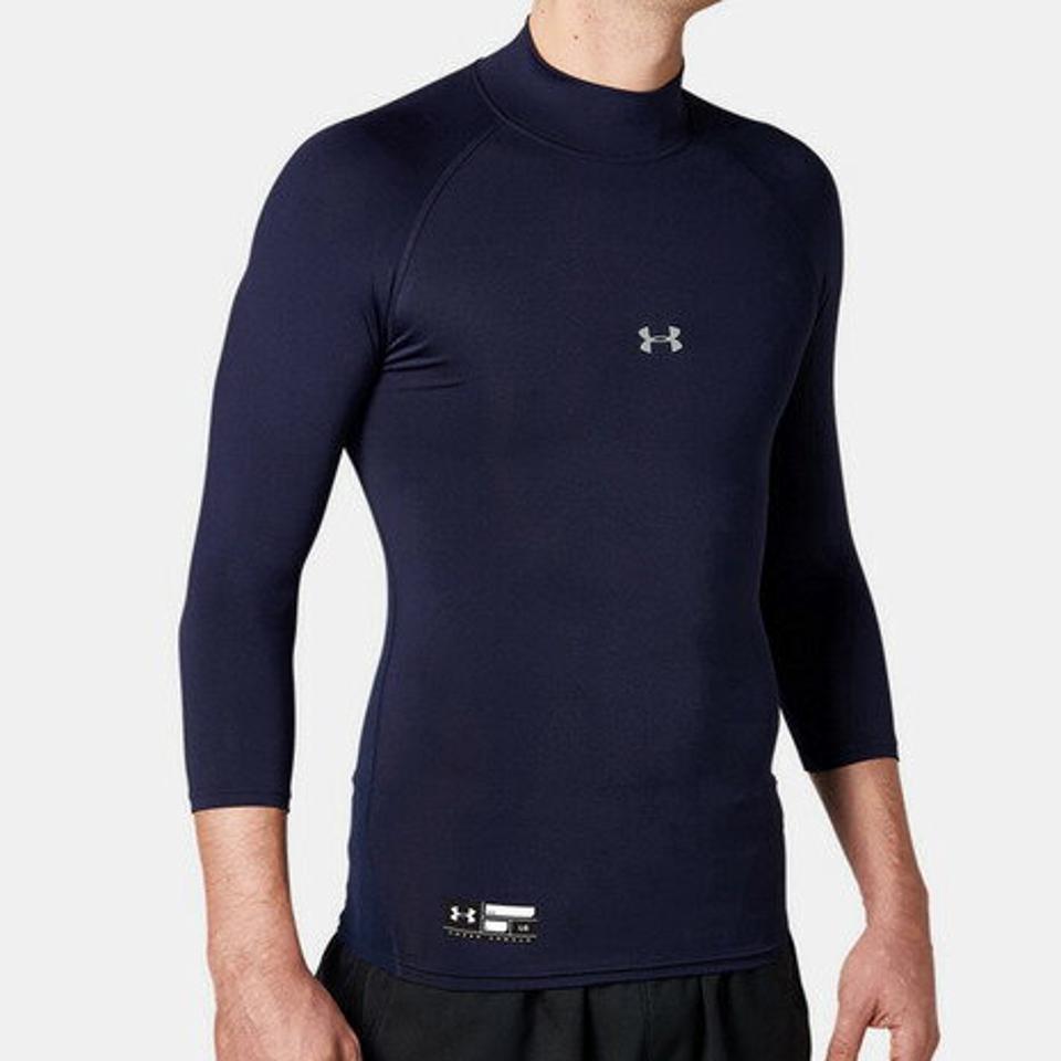 アンダーアーマー(UNDER ARMOUR)(メンズ)アンダーシャツ ヒートギアアーマー コンプレッション 3/4モック 1358644