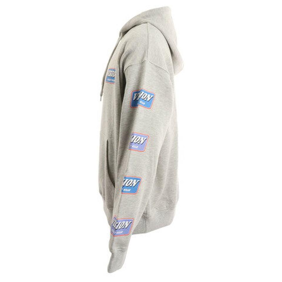 ヴィジョン（VISION） 裏毛 袖プリントパーカー 2305009-37 KNR （メンズ）