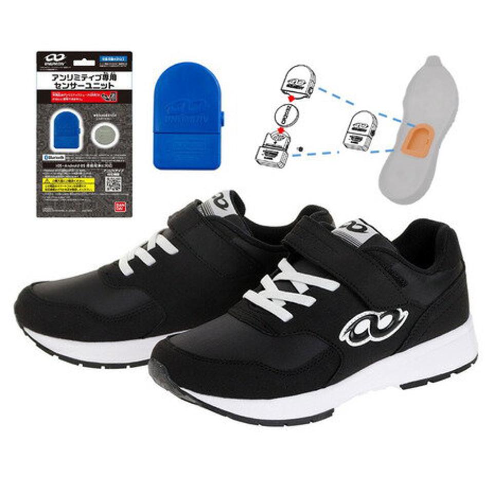 バンダイ（BANDAI）（キッズ）ジュニアスニーカー アンリミティブ スマートシューズ センサーユニット付セット ブラック 日本ランニング協会推奨
