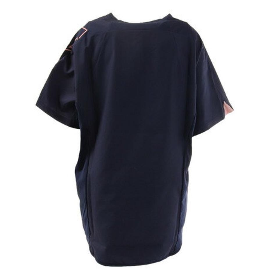 デサント(DESCENTE) バレーボールウェア 半袖ピステシャツ DVWTJK30 NV (レディース)