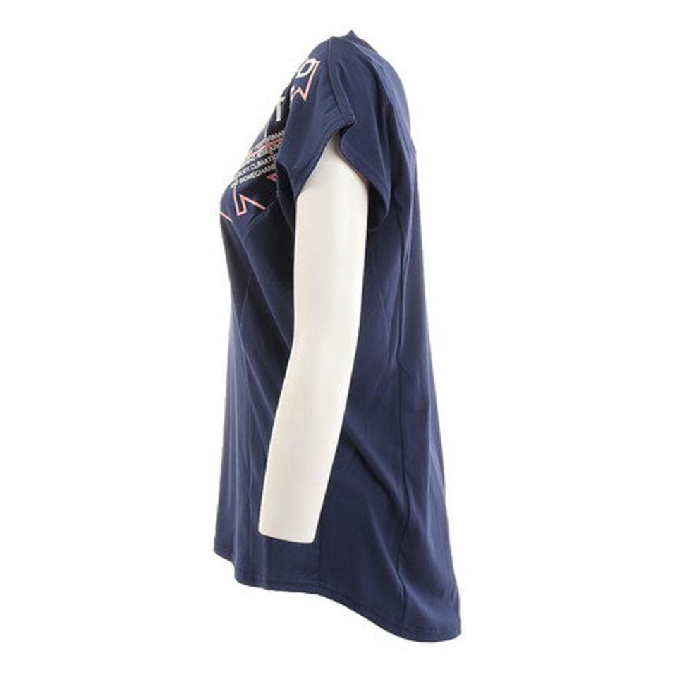 デサント(DESCENTE) バレーボールウェア 半袖プラクティスシャツ DVWTJA51 NV (レディース)