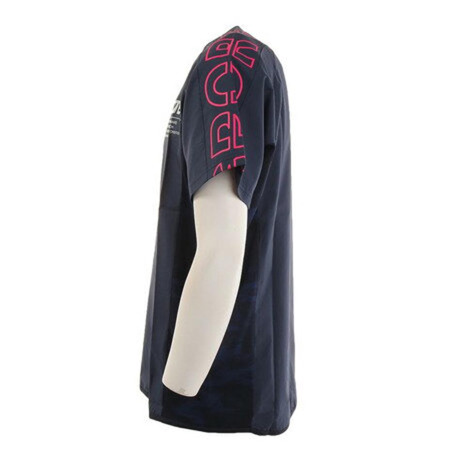 デサント(DESCENTE) バレーボールウェア 半袖ピステシャツ DVUTJK30 NV (メンズ、レディース)