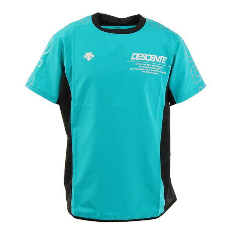 デサント(DESCENTE) バレーボールウェア 半袖ピステシャツ DVUTJK30 GR (メンズ、レディース)