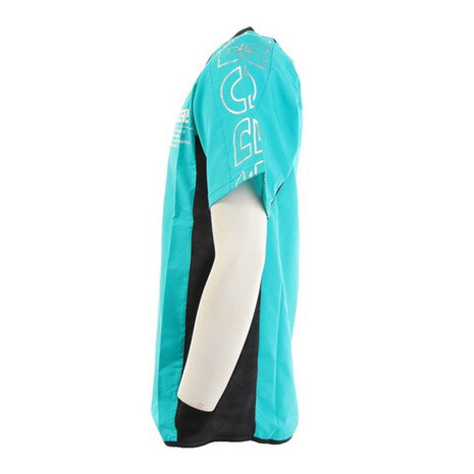 デサント(DESCENTE) バレーボールウェア 半袖ピステシャツ DVUTJK30 GR (メンズ、レディース)