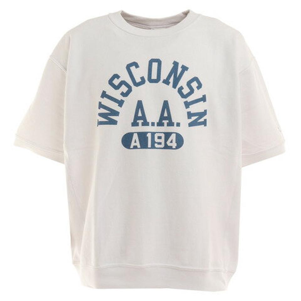 チャンピオン-ヘリテイジ（CHAMPION-HERITAGE） リバースウィーブ ハーフスリーブクルーネックスウェットシャツ C3-V014 010XS （メンズ）