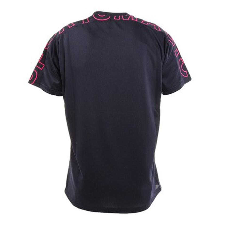 デサント(DESCENTE) バレーボールウェア 半袖プラクティスシャツ DVUTJA54 NV (メンズ、レディース)