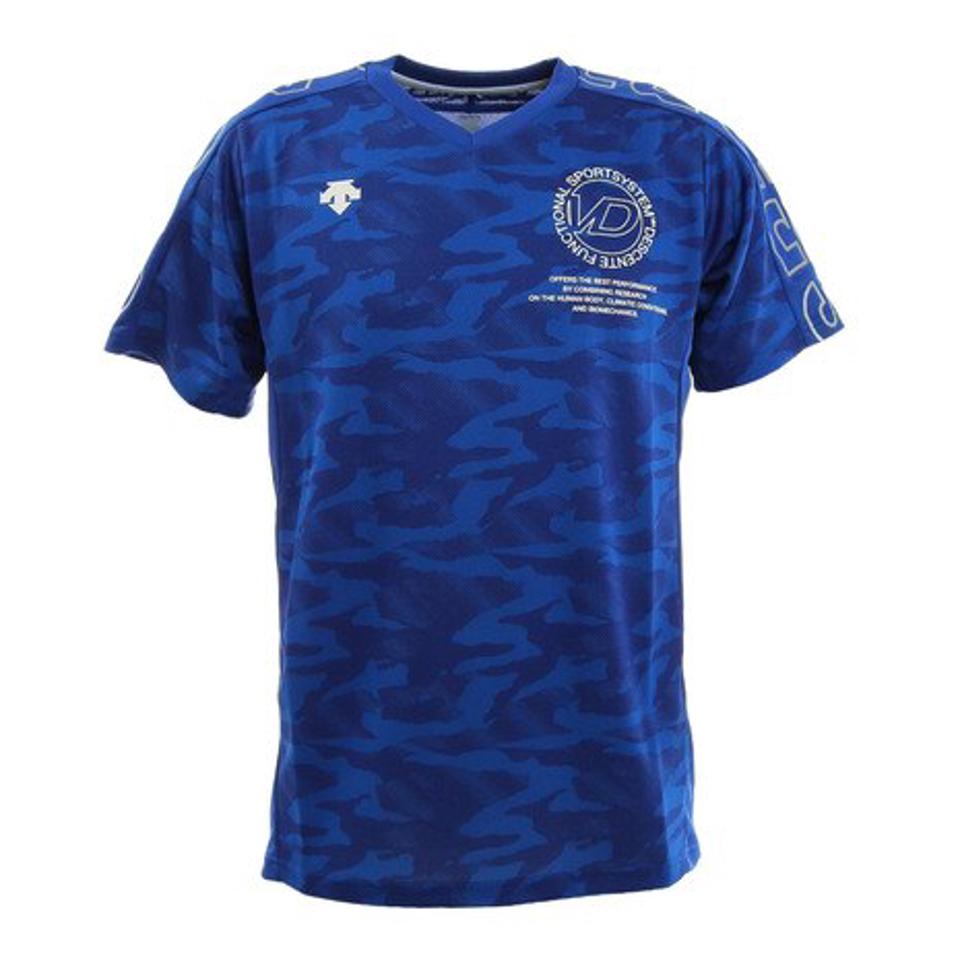 デサント(DESCENTE) バレーボールウェア 半袖プラクティスシャツ DVUTJA54 BL (メンズ、レディース)