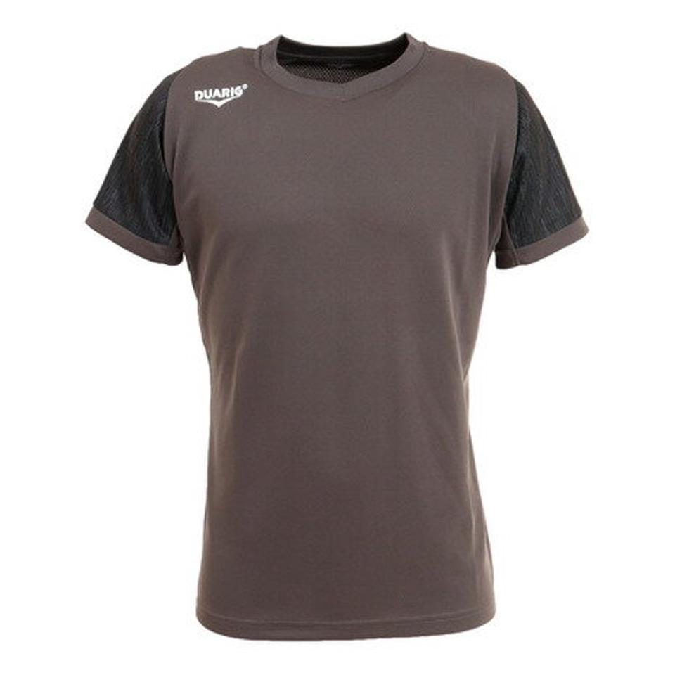 【10%OFFクーポン 対象ウェア2点以上購入で 5/5まで】デュアリグ（DUARIG） サッカーウェア ドライプラス 半袖 Tシャツ プラクティスシャツ 2S8206-SCWR-741UK CGRY （メンズ）