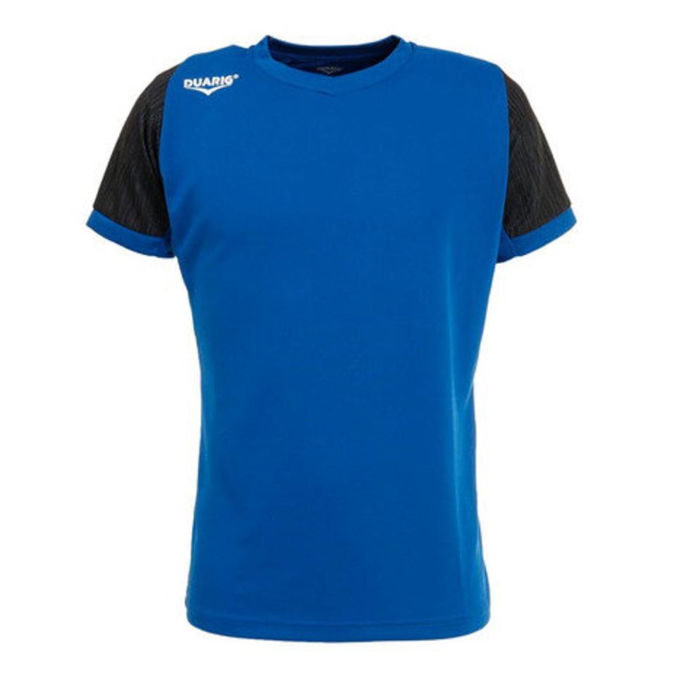 【10%OFFクーポン 対象ウェア2点以上購入で 5/5まで】デュアリグ（DUARIG） サッカーウェア ドライプラス 半袖 Tシャツ プラクティスシャツ 2S8206-SCWR-741UK BLU （メンズ）