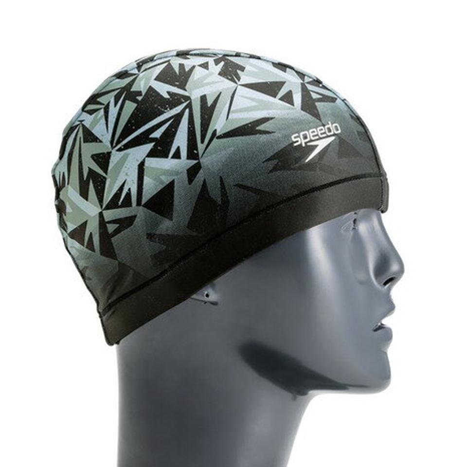 スピード（SPEEDO） 水泳 キャップ ブーンカモトリコットキャップ SE12211 K （メンズ、レディース）