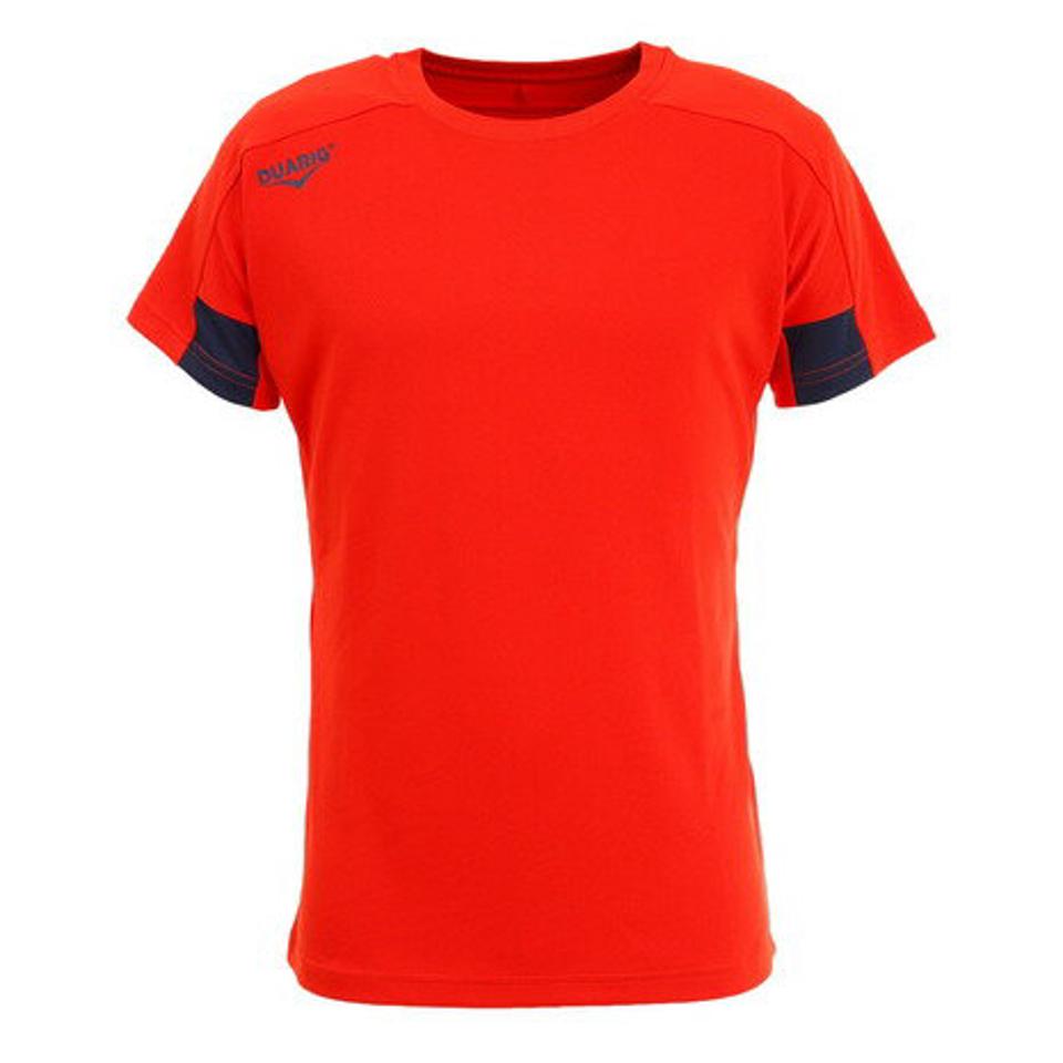 【10%OFFクーポン 対象ウェア2点以上購入で 5/5まで】デュアリグ（DUARIG） サッカーウェア ドライプラス 半袖 Tシャツ プラクティスシャツ 2S8205-SCWR-741UK ORG （メンズ）