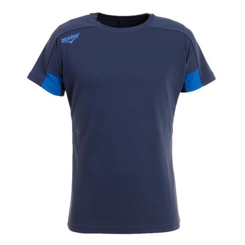 【10%OFFクーポン 対象ウェア2点以上購入で 5/5まで】デュアリグ（DUARIG） サッカーウェア ドライプラス 半袖 Tシャツ プラクティスシャツ 2S8205-SCWR-741UK NVY （メンズ）