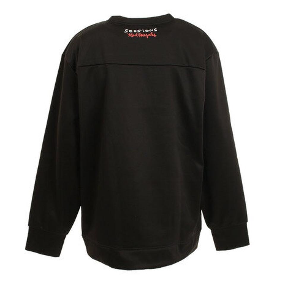 セッションズ（SESSIONS）（メンズ）スノーボード ボードウェア ジャケット DWR FLEECE CREW GONZ 長袖シャツ 211200 ブラック