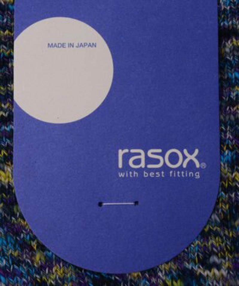 rasox×antina L字型靴下25~27cm ブルー