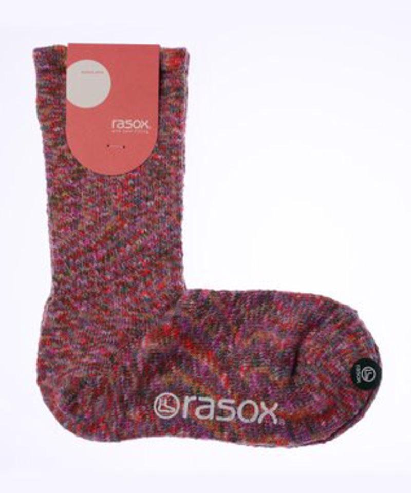 rasox×antina L字型靴下23~25cm ピンク