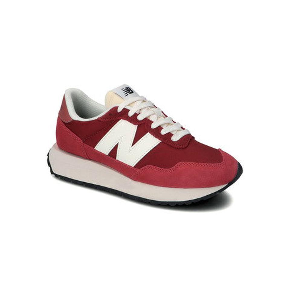 【20%OFFクーポン 27日まで】ニューバランス（new balance） WS237 DF1 レッド 赤 WS237DF1B スニーカー スポーツシューズ カジュアル 厚底 通勤 通学 ビッグロゴ シンプル （レディース）