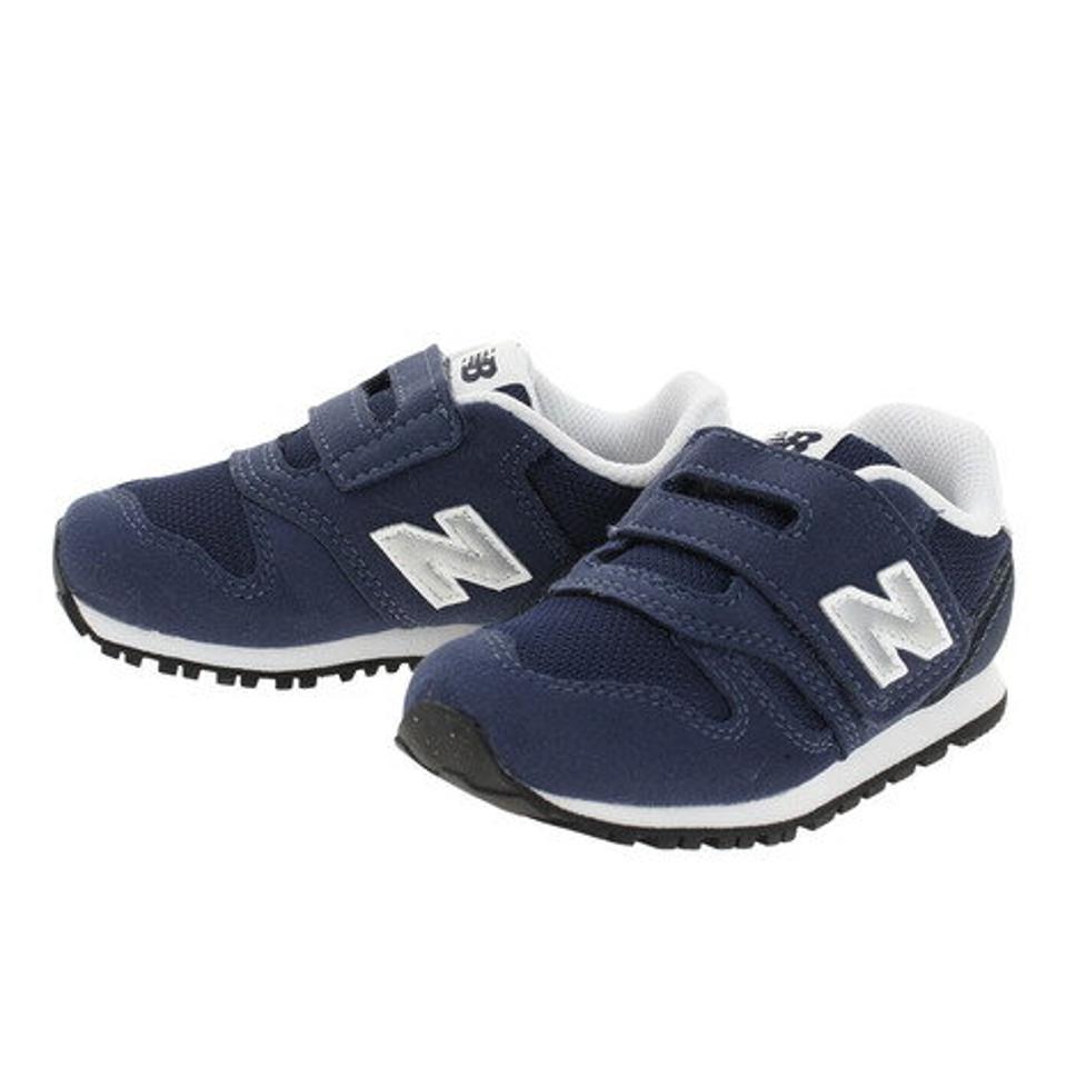 【最安値挑戦中!】ニューバランス（new balance）（キッズ）ベビー スニーカー 紺 インファント ジュニア ネイビー IZ373 KN2 W 12.0 ベルト付き マジックテープ 子供 靴