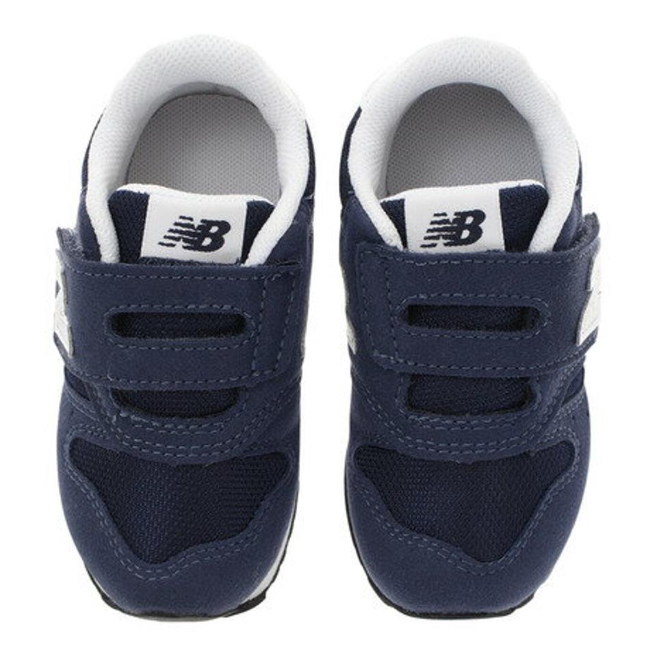 【最安値挑戦中!】ニューバランス（new balance）（キッズ）ベビー スニーカー 紺 インファント ジュニア ネイビー IZ373 KN2 W 12.0 ベルト付き マジックテープ 子供 靴