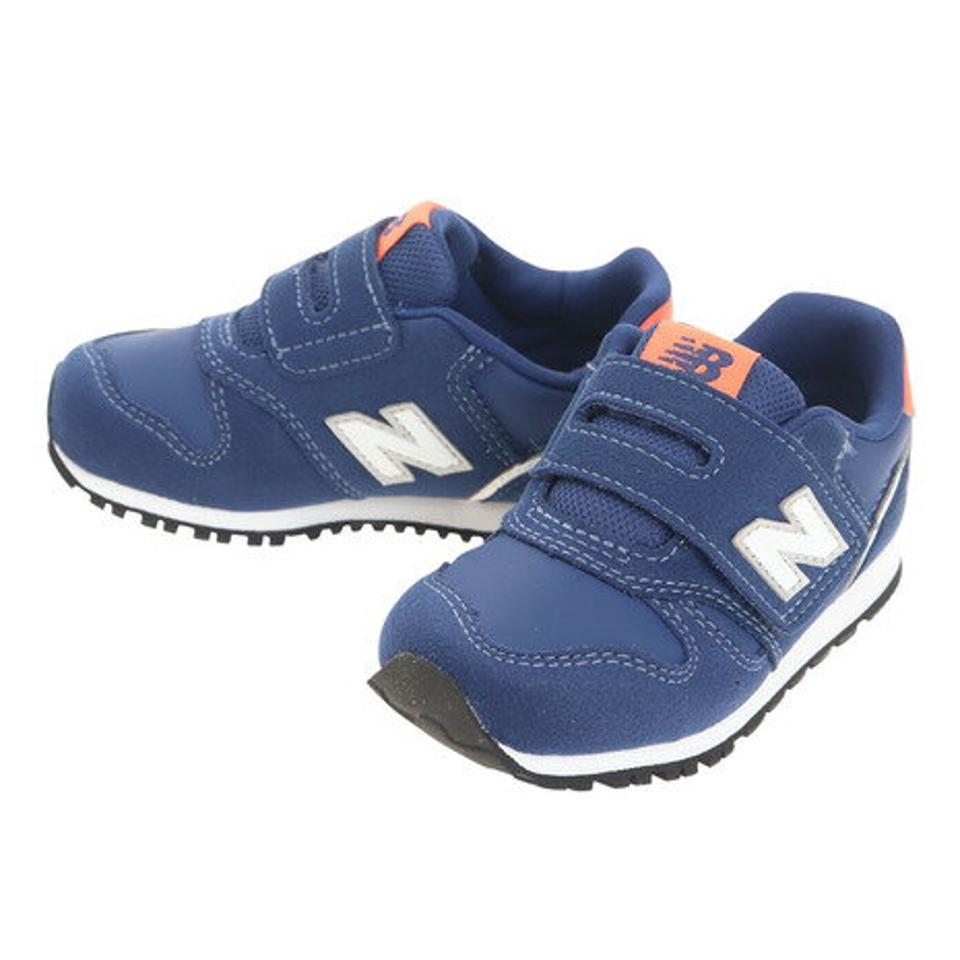 ニューバランス（new balance）（キッズ）ベビー 紺 スニーカー ネイビー IZ373WN2 W ベルト付き マジックテープ カジュアル 子供 靴 通園 12.0