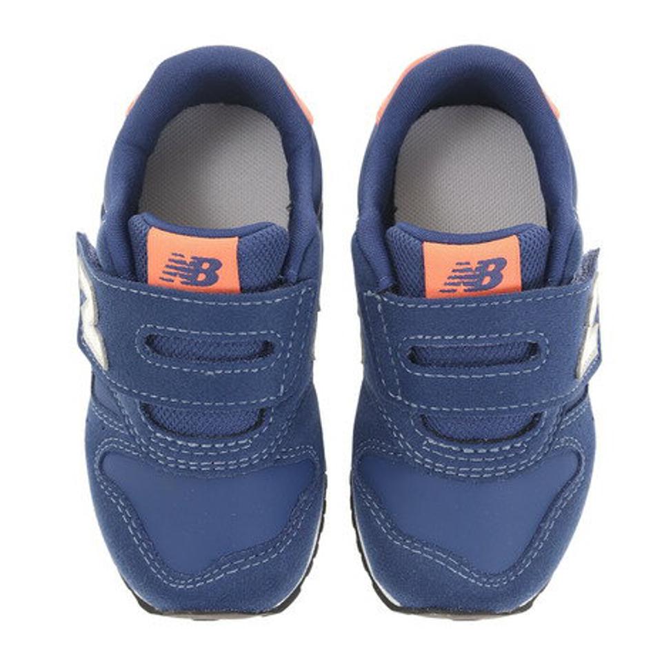 ニューバランス（new balance）（キッズ）ベビー 紺 スニーカー ネイビー IZ373WN2 W ベルト付き マジックテープ カジュアル 子供 靴 通園 12.0