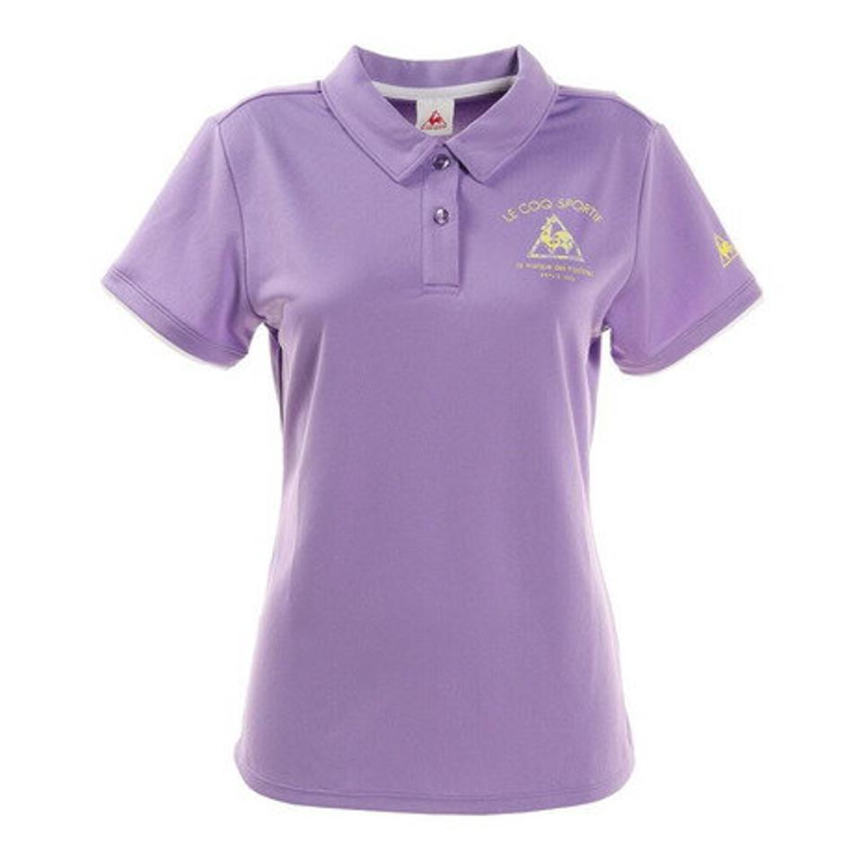 ルコック スポルティフ（Lecoq Sportif）（レディース）半袖襟付きシャツ QMWRJA41XB BUA