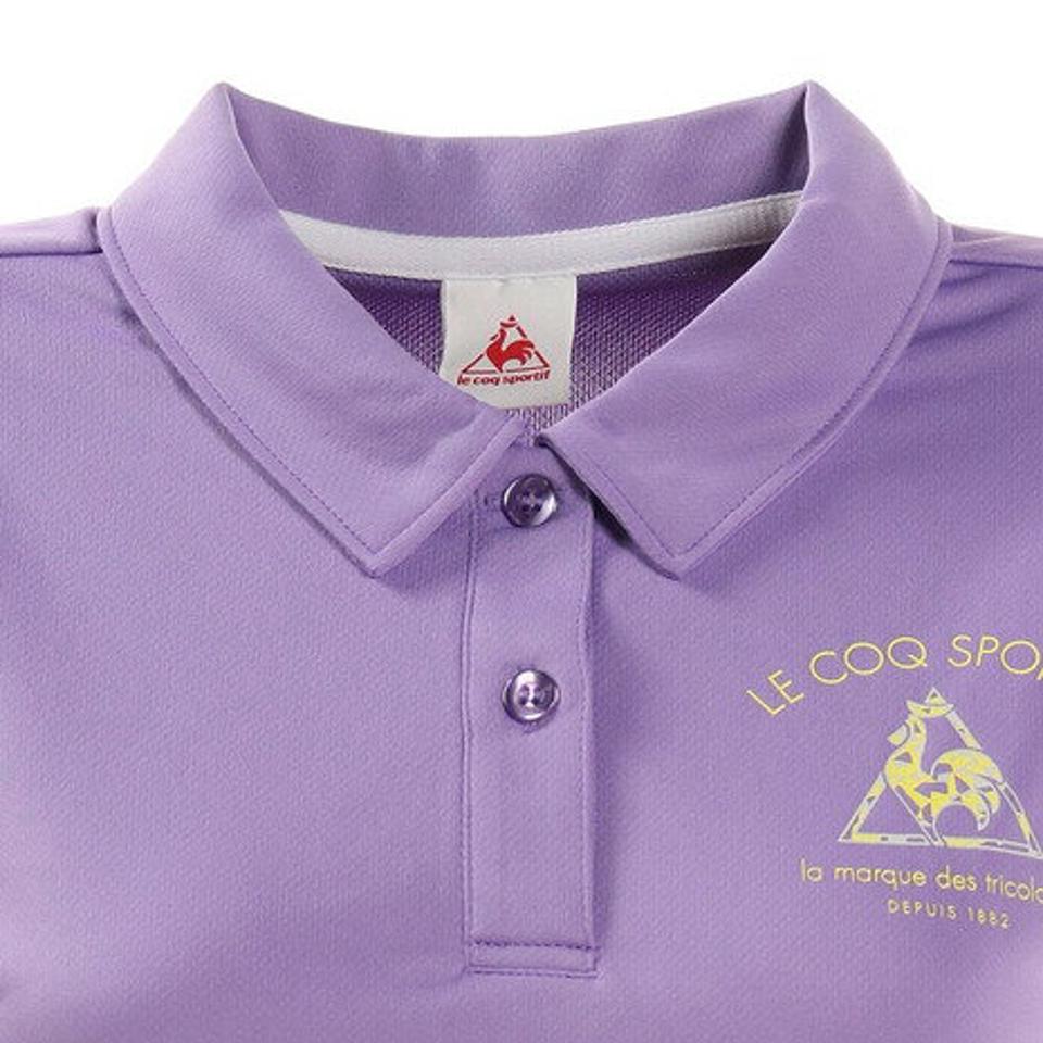 ルコック スポルティフ（Lecoq Sportif）（レディース）半袖襟付きシャツ QMWRJA41XB BUA