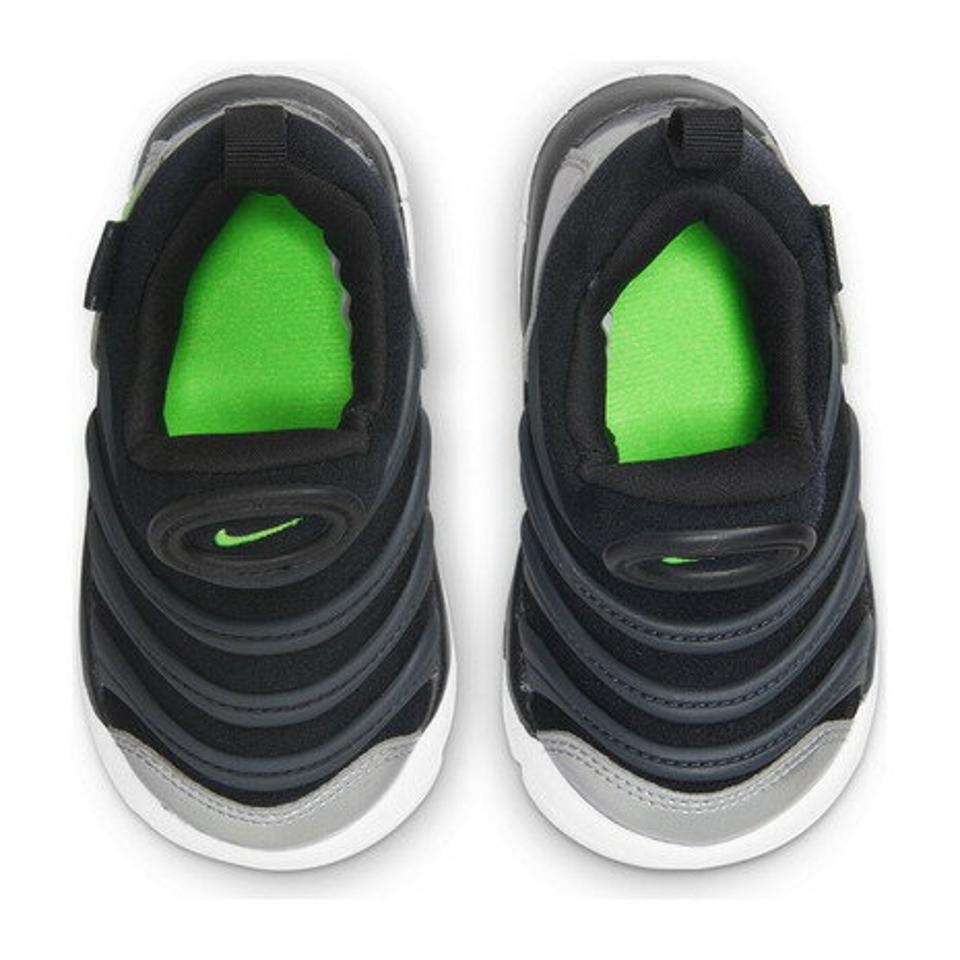 ナイキ(NIKE)(キッズ)ダイナモ フリー TD ブラック グリーンストライク 343938-028 スニーカー ジュニア ベビー キッズ 紐なし 子供靴 スポーツシューズ