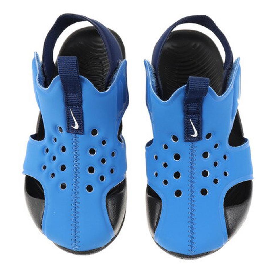 ナイキ（NIKE）（キッズ）ジュニアサンダル サンレイ プロテクト 2 TD ブルー 943827-403 スポーツ シャワサン プール ビーチ レジャー 面ファスナー 軽量