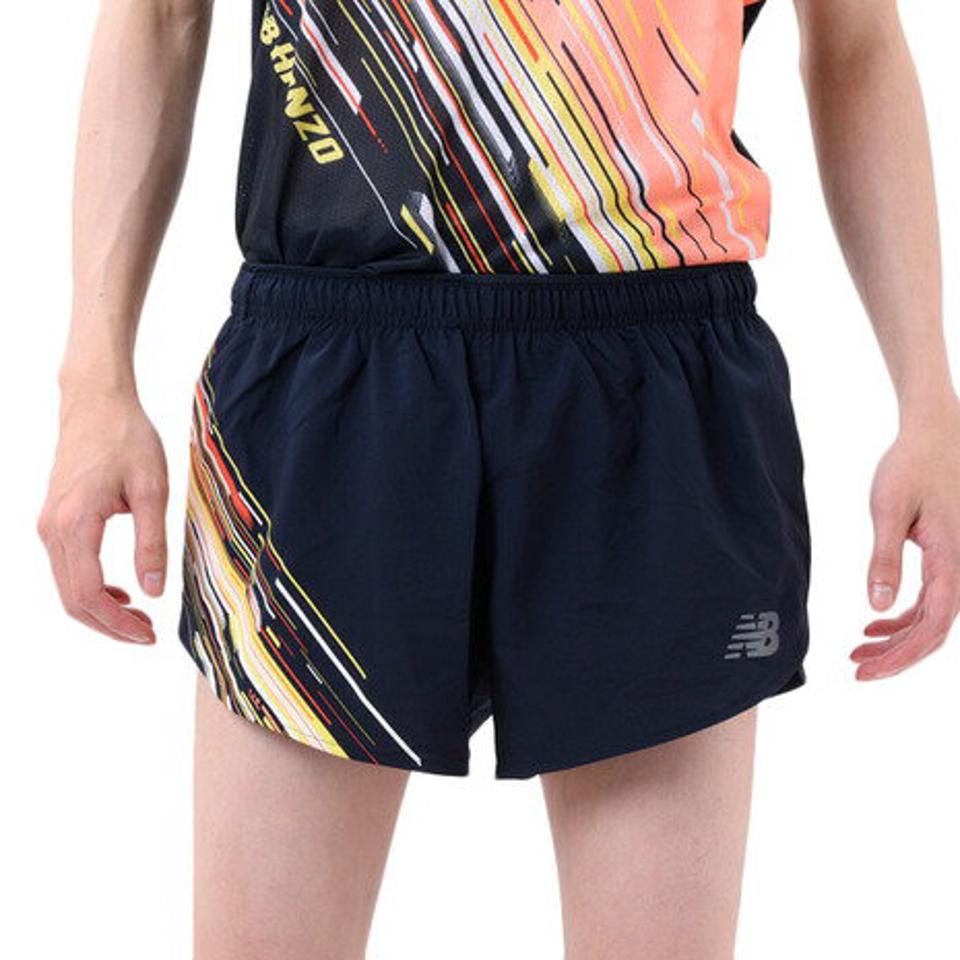 ニューバランス(new balance)(メンズ)ランニング ランニングパンツ メンズ Hanzo 3インチショーツ インナーつき AMS01202CPU