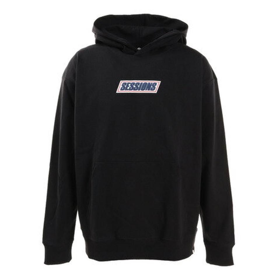 【2/5 24h限定 エントリー＆対象4店舗買い回りで最大P10倍！】セッションズ（SESSIONS）（メンズ）パーカー オールド ロゴ フーディ LT 217161 BLK