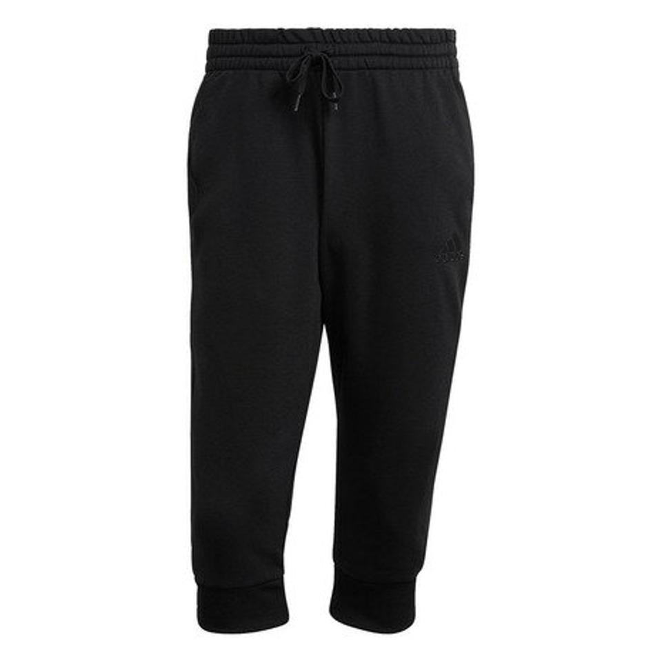 【20%OFFクーポン有 4/10迄】アディダス(adidas) エッセンシャルズ 3ストライプス フレンチテリー テーパード カフ 3/4パンツ 31313-GK8990 (メンズ)