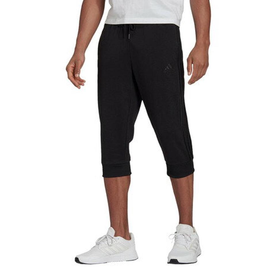 【20%OFFクーポン有 4/10迄】アディダス(adidas) エッセンシャルズ 3ストライプス フレンチテリー テーパード カフ 3/4パンツ 31313-GK8990 (メンズ)