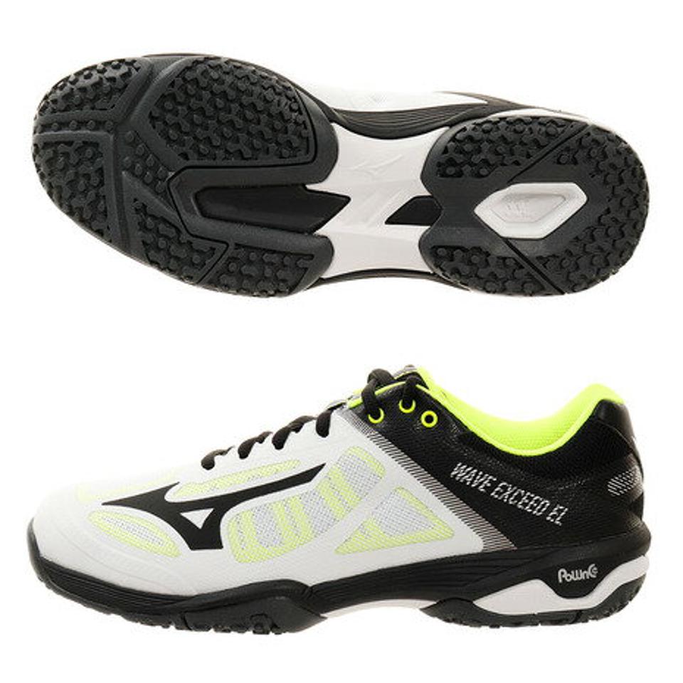 ミズノ(MIZUNO) テニスシューズ オムニクレー ウエーブエクシード EL3 ワイド OC 61GB201701