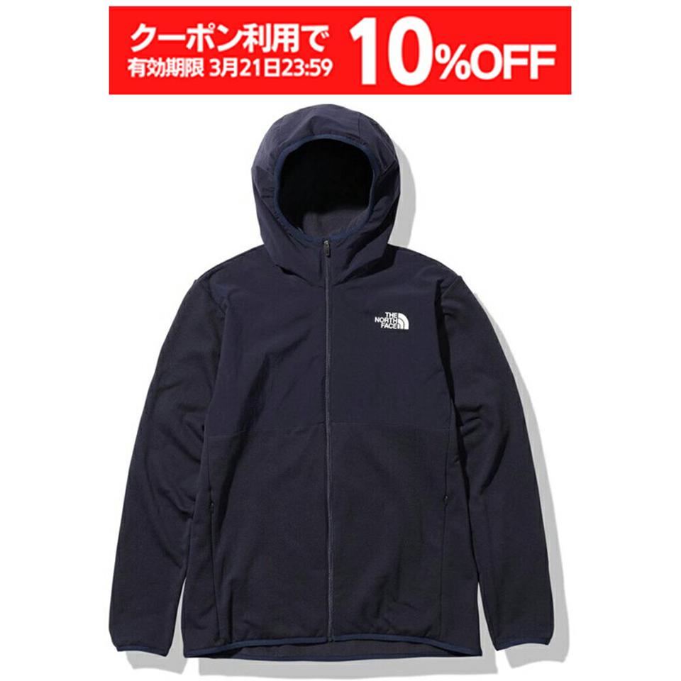 【10%OFFクーポン対象 21日迄】ノースフェイス（THE NORTH FACE） ハイブリッド ナイロン ストレッチ フリース フーデッドスウェットシャツ NL72080 AN （メンズ）