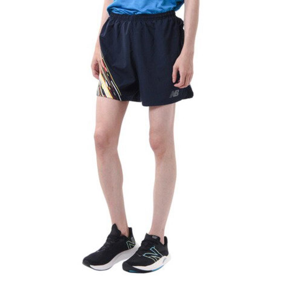 【20％OFFクーポン対象！6/11まで】ニューバランス（new balance）（メンズ）ランニング ランニングパンツ メンズ Hanzo 5インチショーツ インナーつき AMS01203CPU