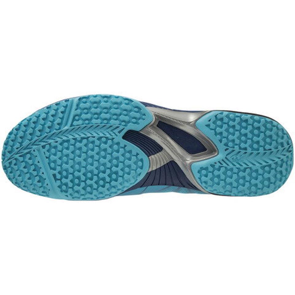 ミズノ(MIZUNO)(メンズ、レディース)テニスシューズ オムニクレー ウエーブエクシード 4 OC 61GB201225