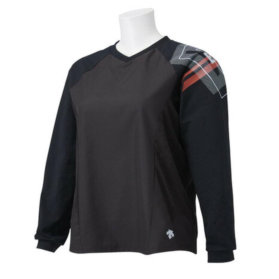 デサント(DESCENTE) バレーボールウェア ロングスリーブプラクティスシャツ DVWSJK30 BK (レディース)