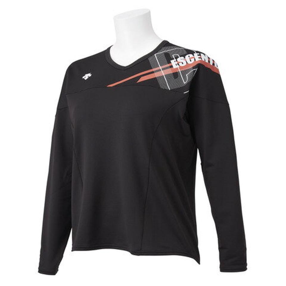 デサント(DESCENTE) バレーボールウェア ロングスリーブプラクティスシャツ DVWSJB51 BK (レディース)