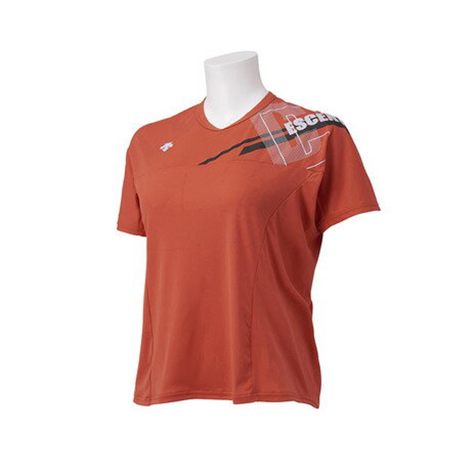 デサント(DESCENTE) バレーボールウェア 半袖プラクティスシャツ DVWSJA50 OR (レディース)