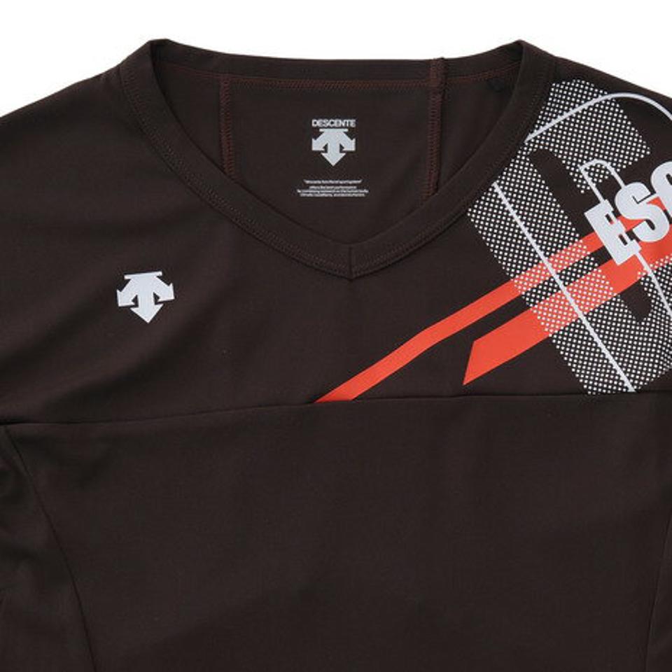 デサント(DESCENTE) バレーボールウェア 半袖プラクティスシャツ DVWSJA50 BK (レディース)