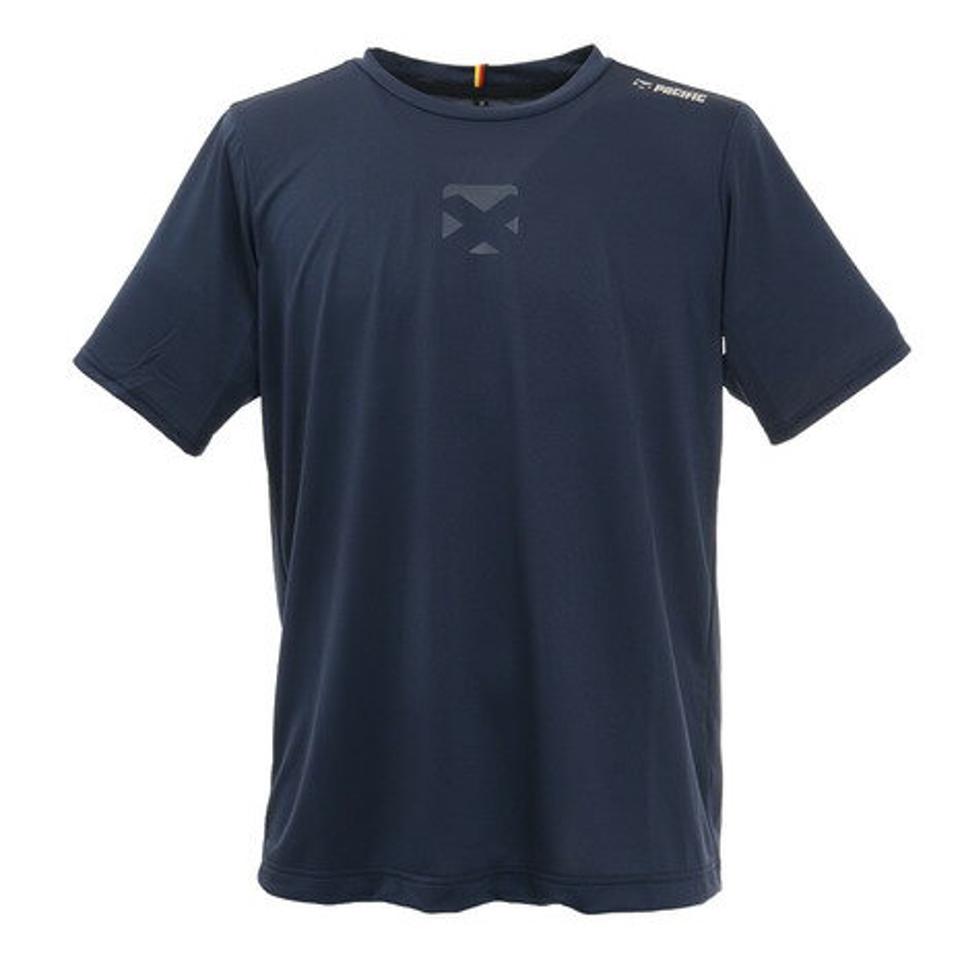 パシフィック(PACIFIC) テニスウェア ドライプラス グラフィックT半袖シャツ PT21FM403 NVY (メンズ)