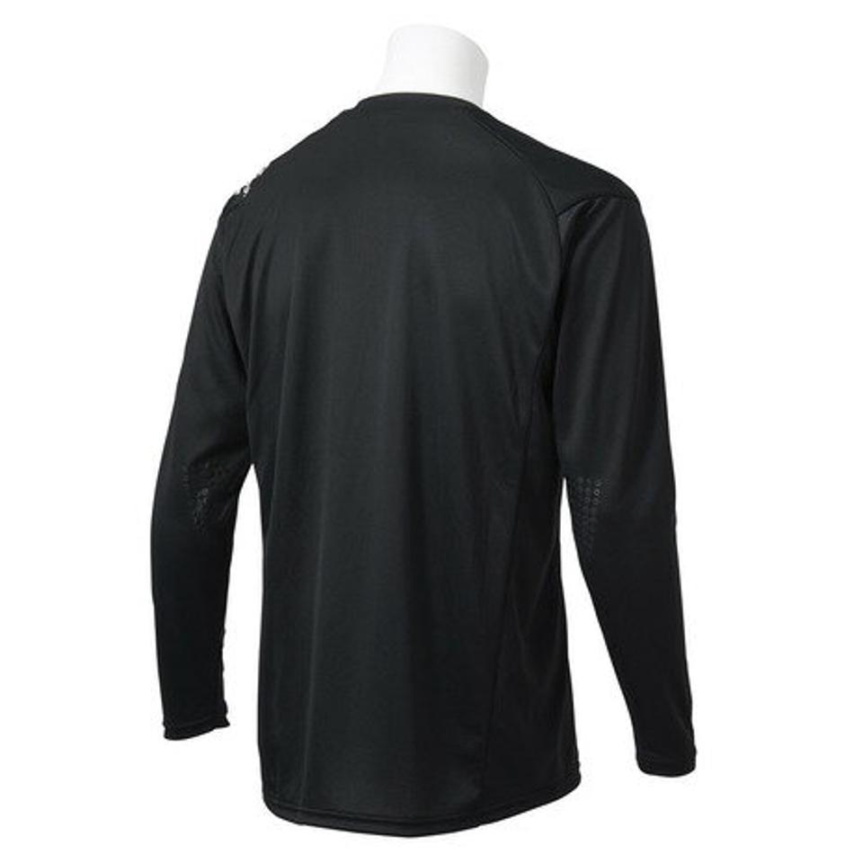 デサント(DESCENTE) バレーボールウェア ロングスリーブプラクティスシャツ DVUSJB52 BK (メンズ)