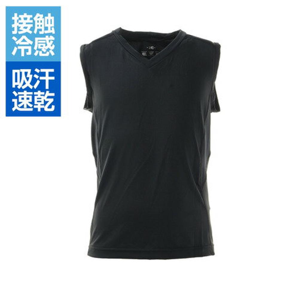 【3点10%OFFクーポン対象!2/1まで】パフォーマンスギア(PG)(キッズ)バスケットボールウェア ジュニア UVカット 冷感ノースリーブインナーシャツ 751PG1ES4569BLK