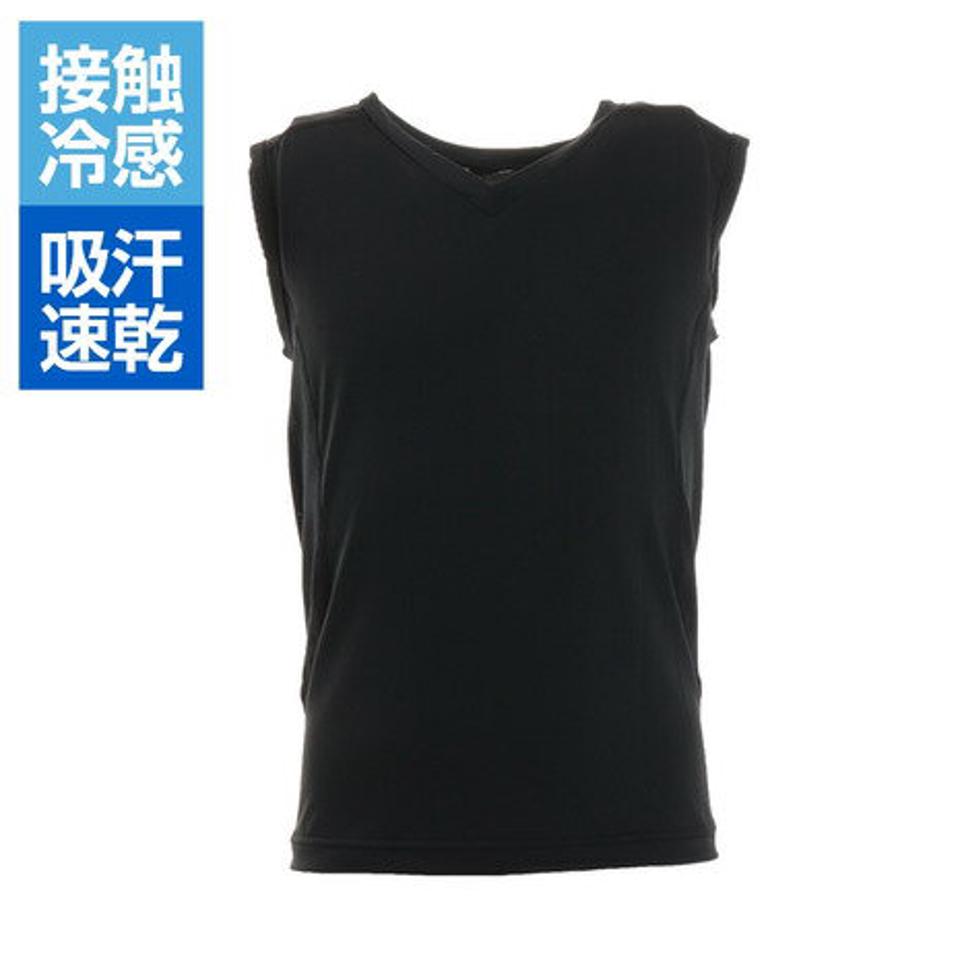 デュアリグ(DUARIG)(キッズ)サッカーウェア ジュニア 冷感 ノースリーブアンダーシャツ 742D1ES5702BLK