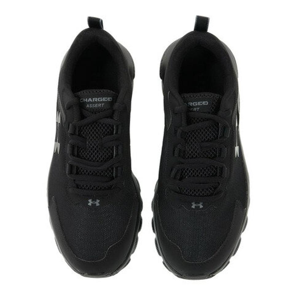 アンダーアーマー（UNDER ARMOUR）（メンズ） アサート 9 シンセティック レザー エクストラ ワイド 黒 ホワイト 3025963 002 001 スニーカー シューズ