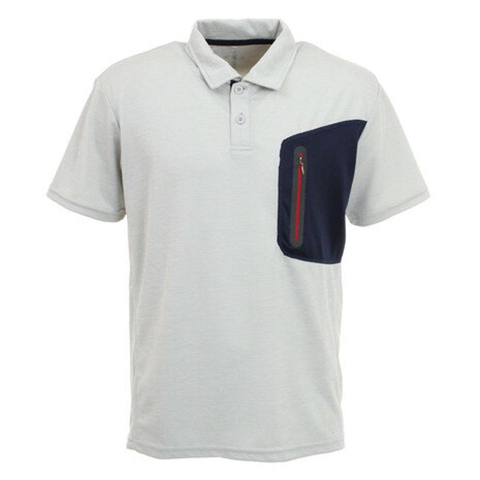 デュアリグ(DUARIG)(メンズ)接触冷感 吸汗速乾 UVカット カチオン 半袖ポロシャツ 863D1SD6840 WHT 冷感 クール