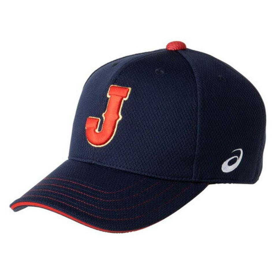 アシックス(ASICS) 侍JAPAN レプリカキャップ 野球 日本代表 2021 応援グッズ 3123A549.400 角丸タイプ (メンズ、レディース)