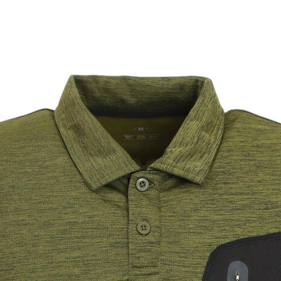 デュアリグ(DUARIG)(メンズ)接触冷感 吸汗速乾 UVカット カチオン 半袖ポロシャツ 863D1SD6840 KHK 冷感 クール