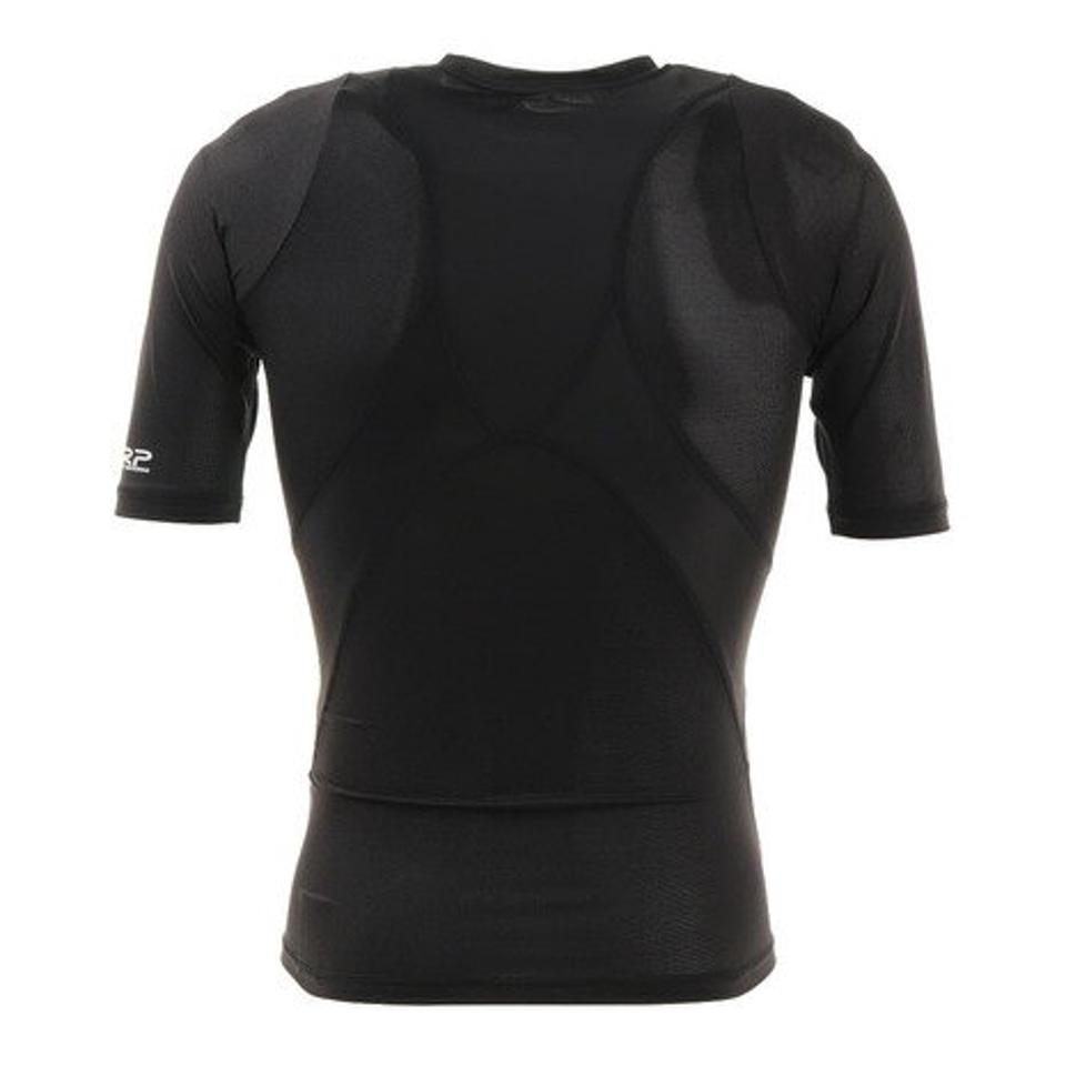 ザ・ワープ・バイ・エネーレ(The Warp By Ennerre)(メンズ)半袖Tシャツ メンズ 接触冷感 クール コンプレッション WB3KJT42 BLK