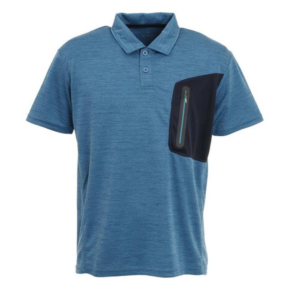 デュアリグ(DUARIG)(メンズ)接触冷感 吸汗速乾 UVカット カチオン 半袖ポロシャツ 863D1SD6840 BLU 冷感 クール